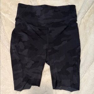 lululemon athletica Dark Gray Camo High-Rise Bike Shorts